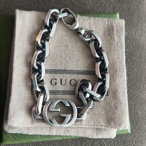 Gucci Aged Interlocking G Bracelet